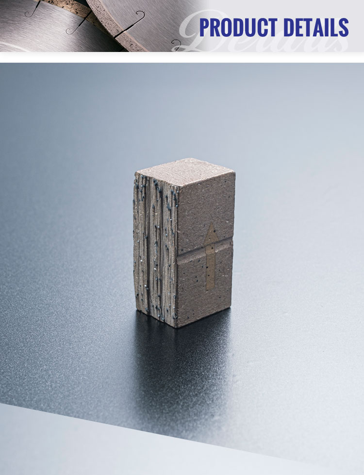Single Saw Blade Block Cutter A-Grade Multi-Layer Diamond Segment Stone Cutting Tool