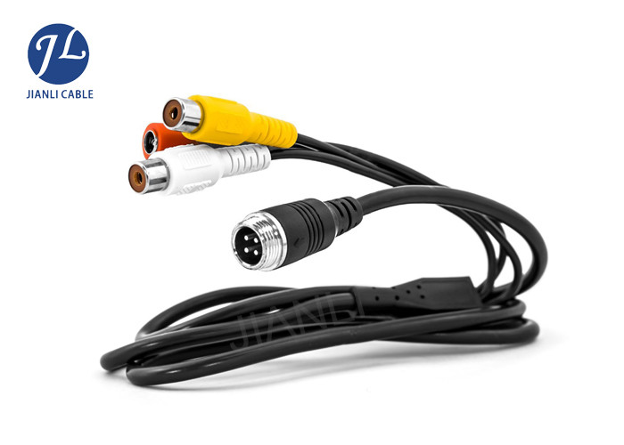 4 Pin Female Connections Bnc Rca Cable For Vehicle Backup Camera Monitor