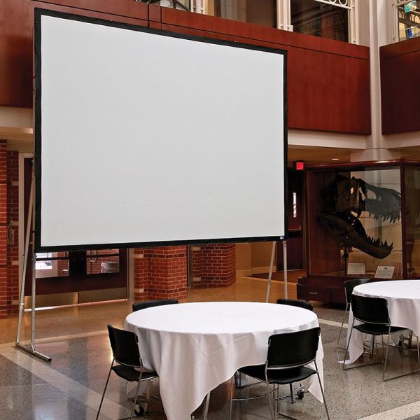 Quality 200inch 16:9 Front And Rear Fast Fold Projection Screen Portable Outdoor Projector Screen for sale