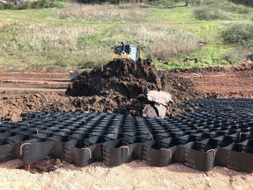 Anti Erosion Perforated Hdpe Slope Protection Geocell Fabric 1.5mm