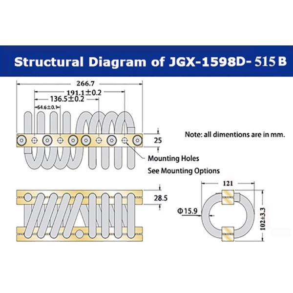 Aluminum Wire Rope Isolator For Camera Machinery Energy Parts Compressor Aerospace