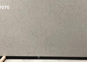 China Grey Polished Honed Artificial Quartz Slabs Strong Resistance To Scratch wholesale