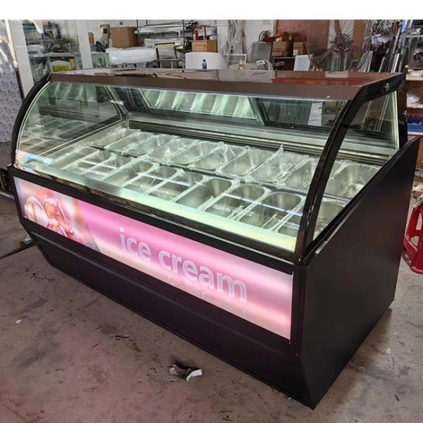 Customizable & Energy-Efficient Premium Ice Cream Display Freezer cabinet