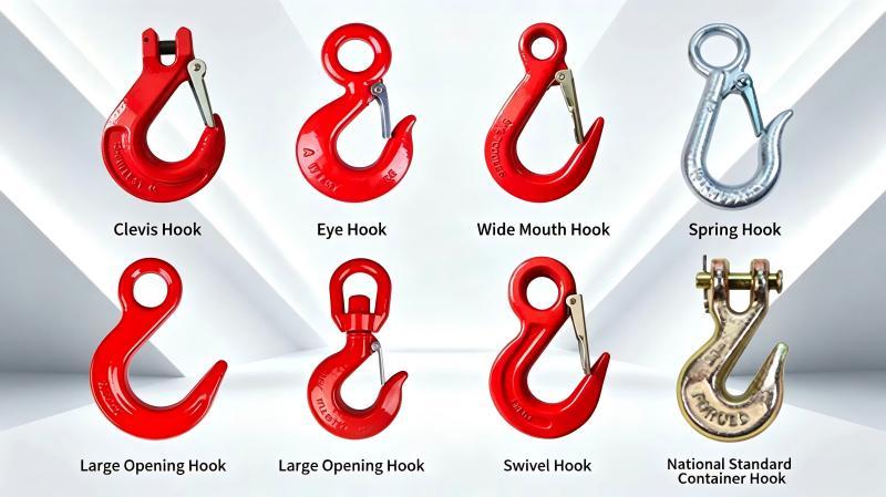 Heavy Duty G80 Binder Chain Galvanized Tie Down Chain Customzied With Bent Eye Hooks
