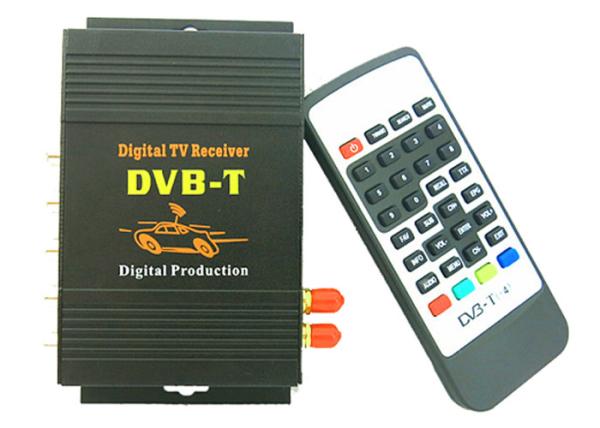 DVB-T MPEG-4 Box 4 output, dual antenna Car DVB-T MPEG-4 Digital TV Dual Tuner