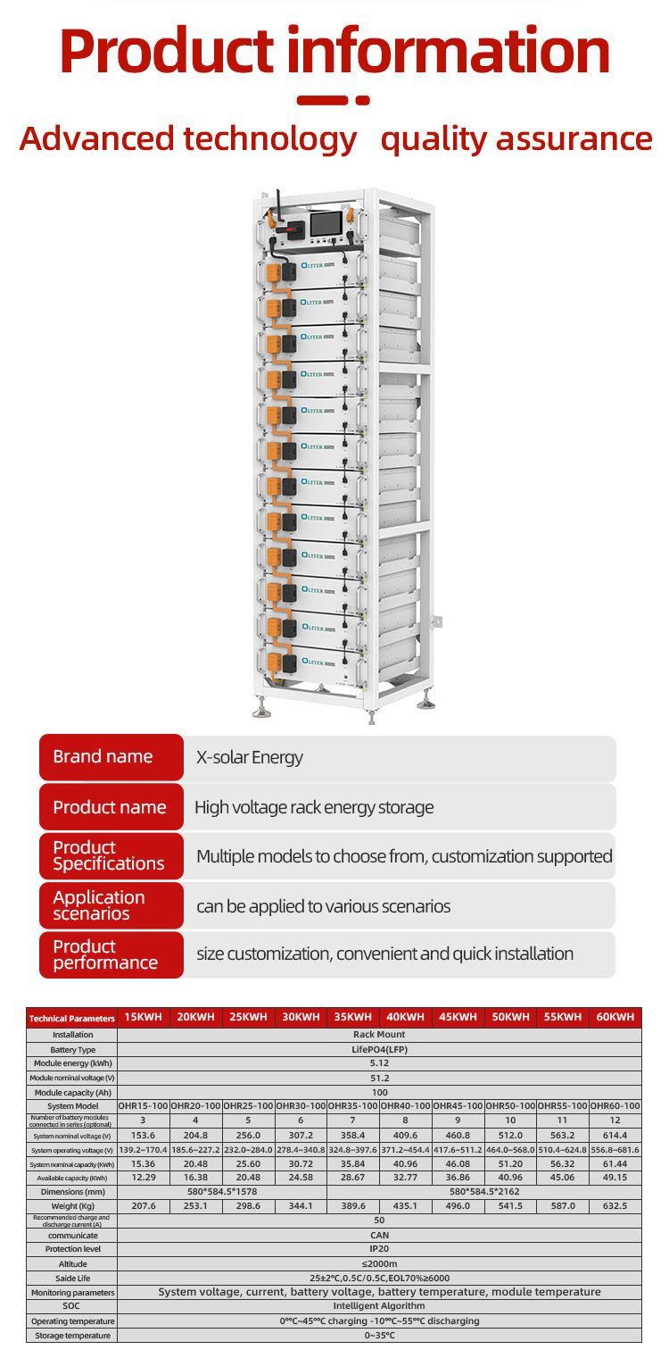 51.2V 280ah Lithium Solar System Battery Power Supply for Portable Telecom High Pressure Rack Type Energy Storage System