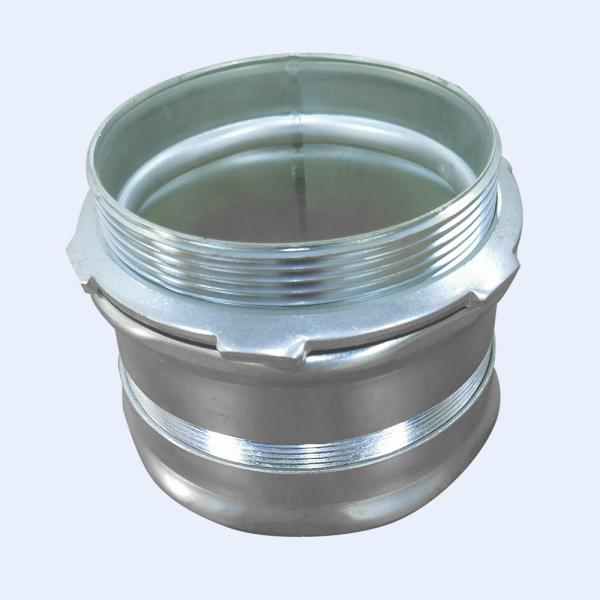 Quality Ul Listed Emt Compression Connector With Steel Locknut Electro Gal for sale