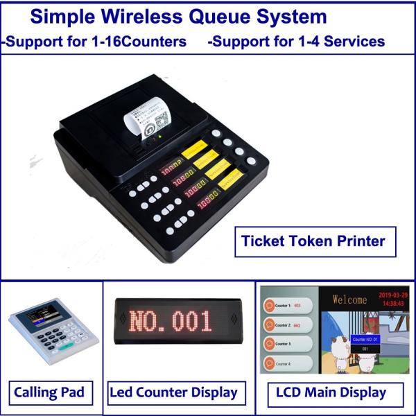 15.6 inch Desktop Table Queue Number Ticket Dispenser Kiosk Machine,Queuing System Token Number Machine,Q Ticket Machine