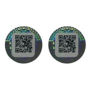 PSD Custom Security Stickers Adhesive Double Layer Label ROHS