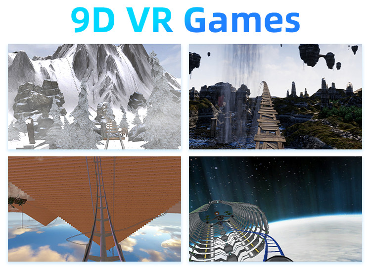 Coin Operated 1080 degree rotation Game VR Simulator With VR Arcade Game