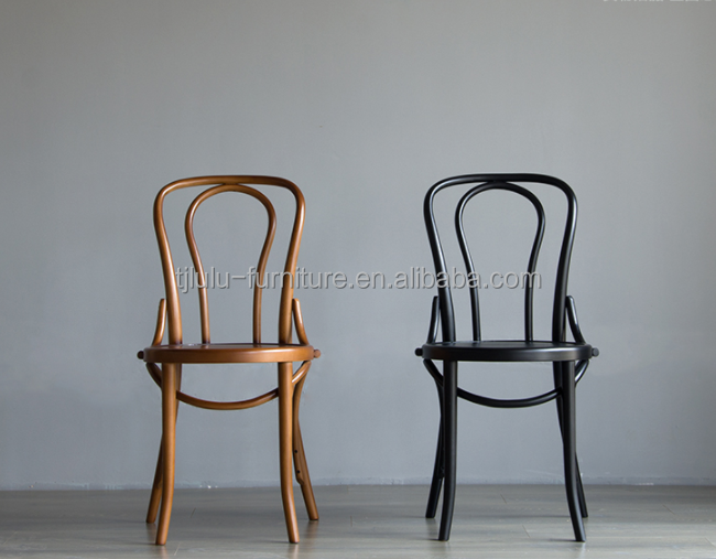Custom Size Bentwood Stackable Dining Chairs in Mid Century French Thonet Style for Restaurants