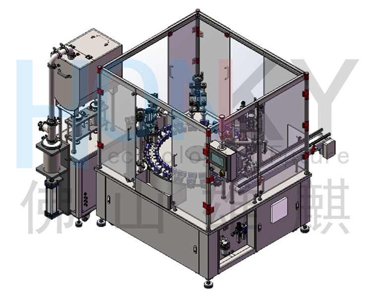 300ml Daily Chemical Washing Gel Filling And Capping Machine With Pump Cap Capping