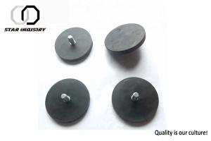 Round Rubberized LED Light Magnets Easy Processing For Taxi Dome
