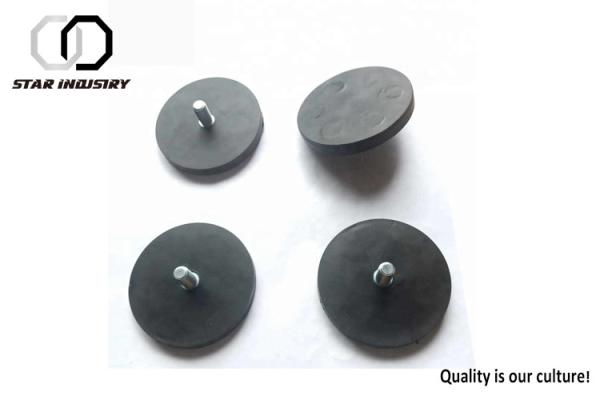 Quality Round Rubberized LED Light Magnets Easy Processing For Taxi Dome for sale