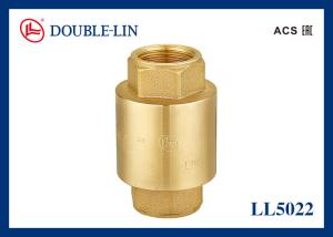 China DIN259 Thread 2&quot; Female X Female Brass Spring Check Valves wholesale