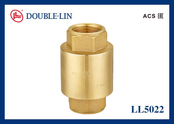 Quality DIN259 Thread 2" Female X Female Brass Spring Check Valves for sale
