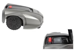 China Programmable Electric Automatic Lawn Mower Auto Recharge With Rain Sensor wholesale