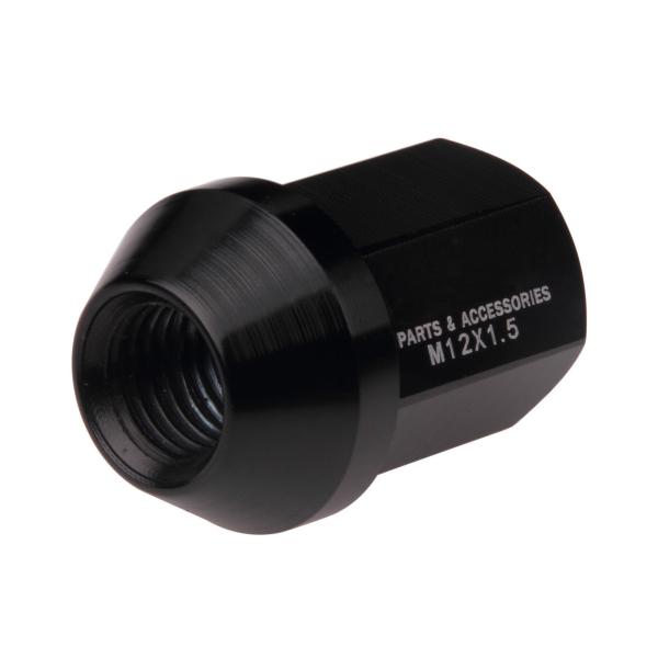 Hard Oxidation Racing Locking Wheel Nuts High Performance 35mm Black Wheel Nuts