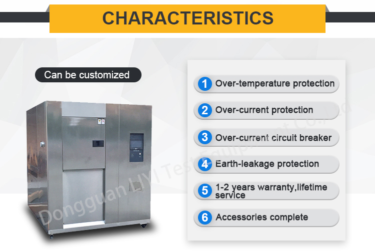 High Efficiently 3 Test Chambers Climatic Thermal Shock Environmental Chamber