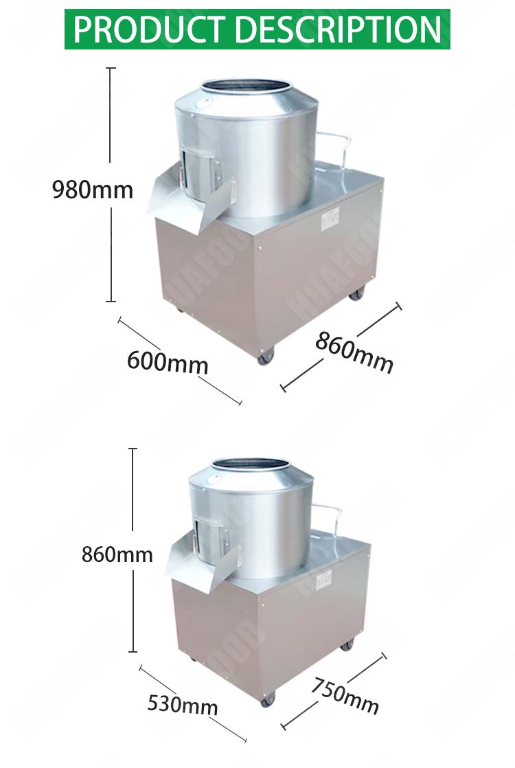 Large Capacity Industrial Potato Peeling Machine With Great Price