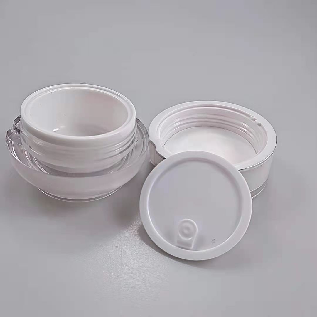 Round Acrylic Jar 30g 50g for Lotion Packaging Sealing Type Screw Cap