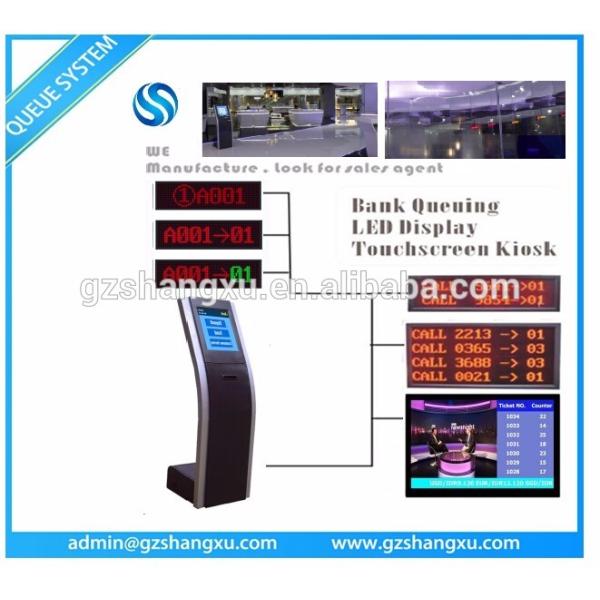 OEM Hang Up/Wall Mount Dot Matrix LED Counter Display Unit For Queue Management System