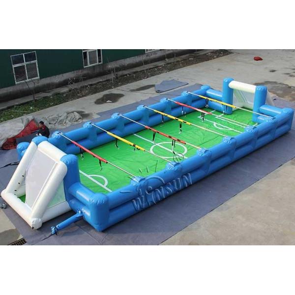 Inflatable Human Table Football 15x6m With High Efficiency Air Blower
