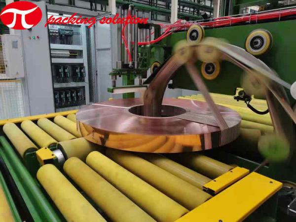 Quality ISO9001 Copper Coil Wrapping Machine Copper Coil Strapping Machine 380V Fully Automatic for sale