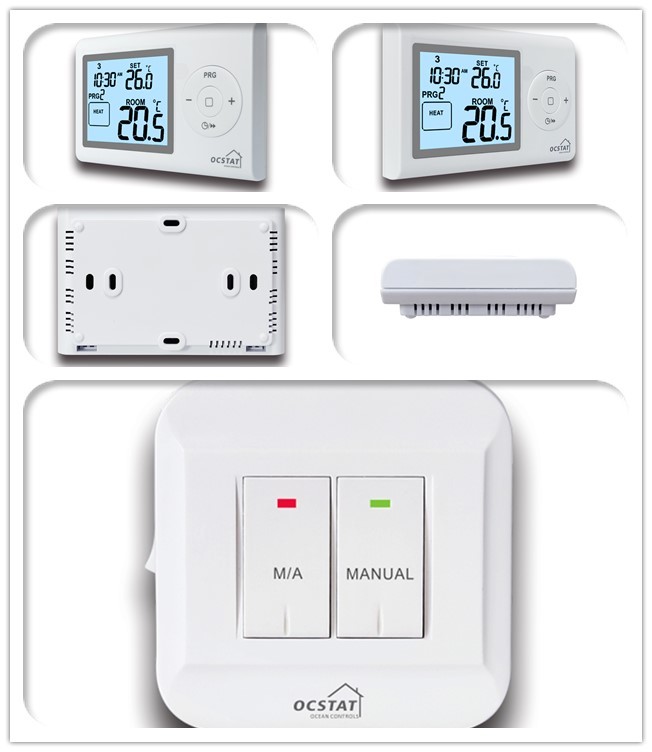 5+2 Day Programmable Digital RF Thermostat With WiFi Module Built - In