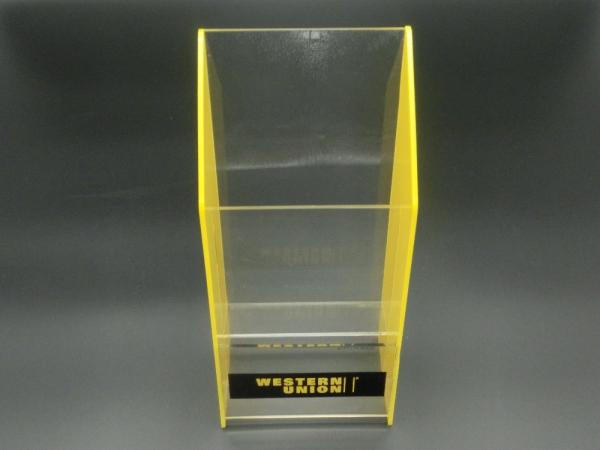 Quality Single Acrylic Document Holder Desktop Lucite Leaflet Stand Counter Flyer Display for sale