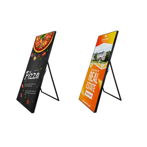 Portable 1R1G1B Digital Poster Display , SMD2121 3mm Led Poster Board