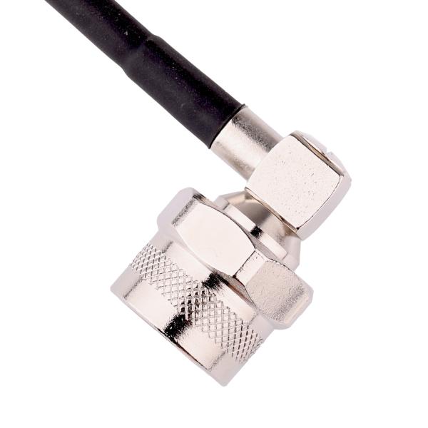 Quality RF Male LMR195 Coaxial Cable Connector With ROHS N PLUG，Hex Nickel Plated TO A N PLUG OD 4.950MM for sale