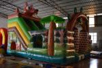 Inflatable Fun City Commercial Squirrel Park With Slide And Jumping Castle For