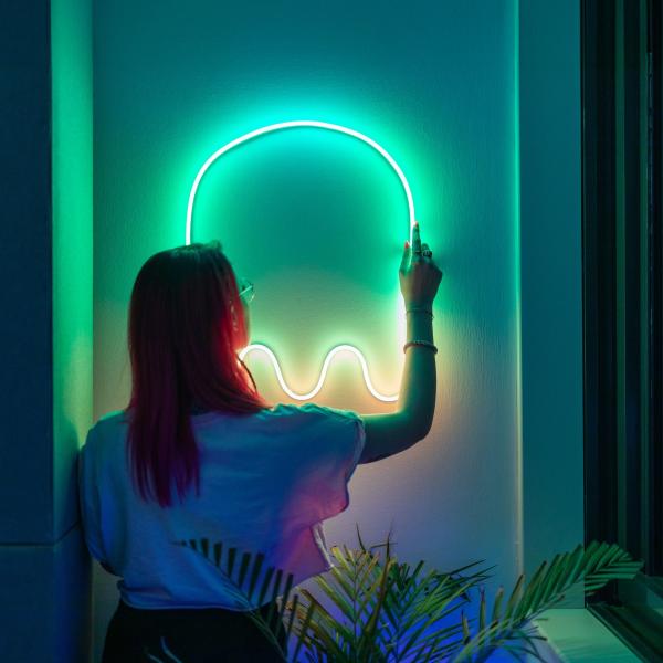 Synced RGBIC 2700K-6500K LED Lights With Music IP44 Waterproof For Android/IOS