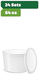 64 oz 24 sets tubs