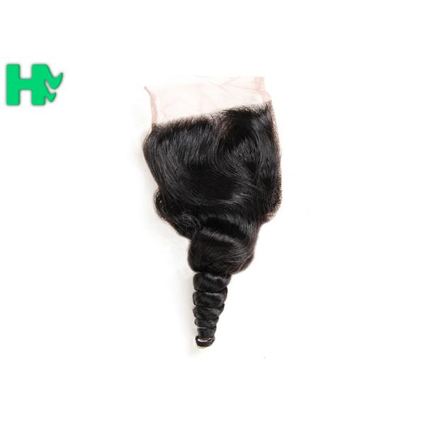 Brazillian Loose Wave Virgin Human Hair Closure 4*4 Free Part 9A 10A