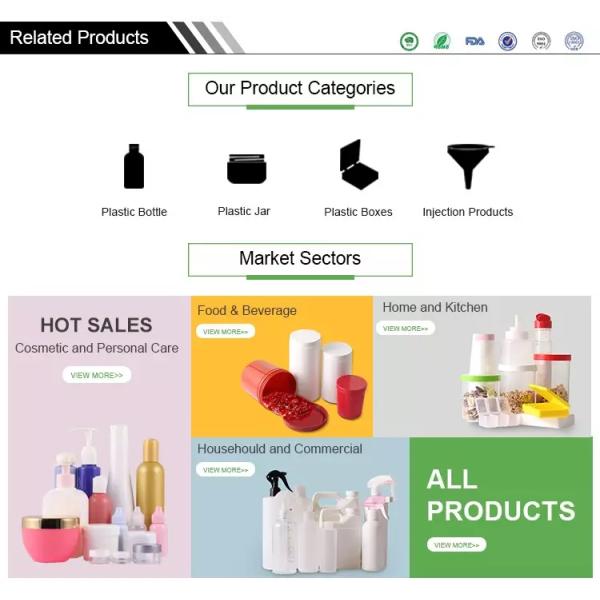 Custom Empty PLA Plastic Bottles Cosmetic Shampoo Packaging