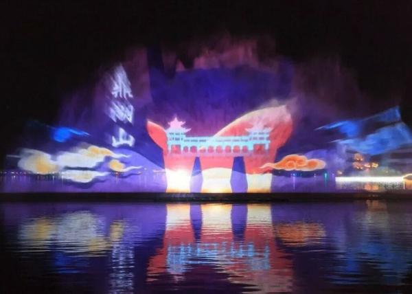 Quality Amazing Water Effect Light Projector , Digital Water Screen Movie For Square for sale