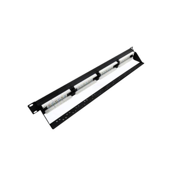 24 Port 1U Height RJ45 Patch Panel with RoHS/UL/CE Certification for Ethernet Networks