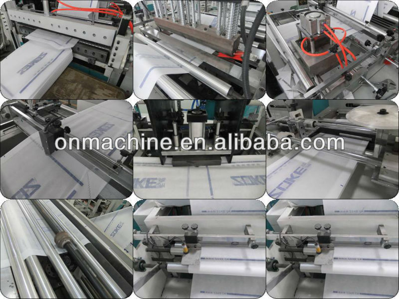 Automatic non woven carry bag making machine with two stepper motor