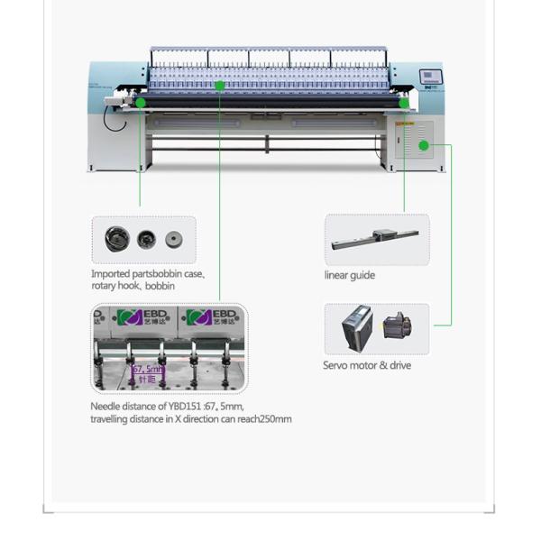 Low Noise Computer Quilting Embroidery Machine Needle Type 9# ~ 16#