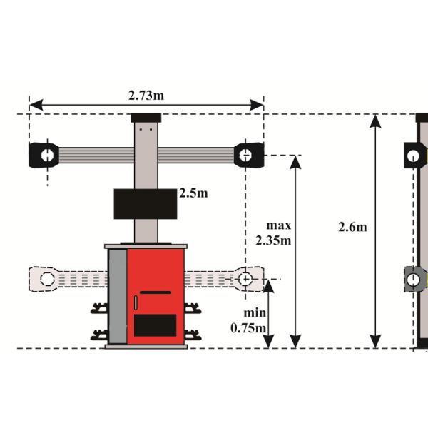 Precision 3D Car Wheel Alignment Machine For Long Chassis Car CE Approved