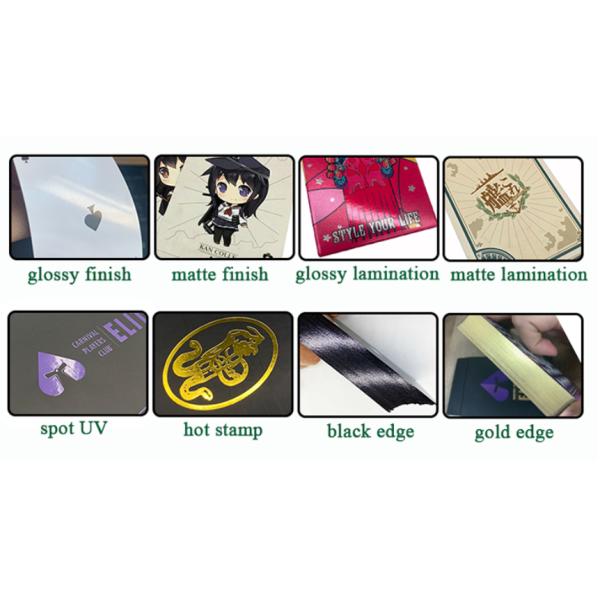 Plastic Playing 0.32mm PVC Poker Cards Matt Laminated