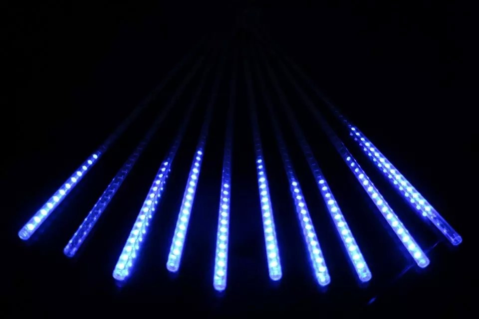 outdoor led christmas meteor shower rain light