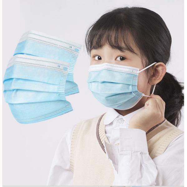 Three Layer GB/T32610 Safe Face Masks For Kids