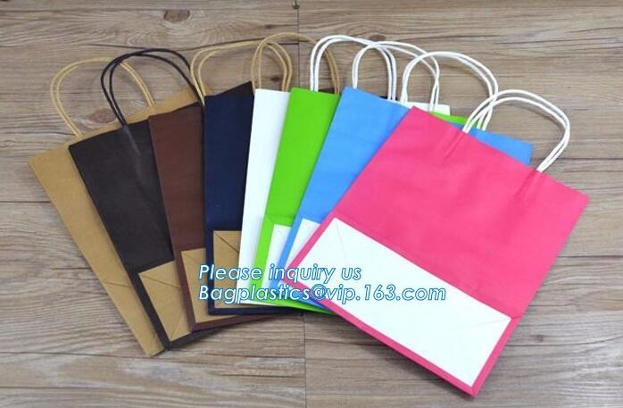 Customized Cut Printed Coated Paper Shopping Bag with Matt Lamination,rope handle custom logo printed white paper bag