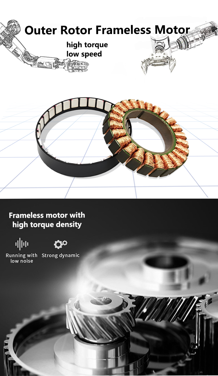 Faradyi Factory Custom BLDC Frameless Motor for Robot Application Support Service Robot Joints and Arms