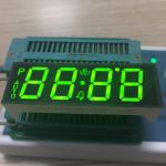 SMT PINS Custom LED Display 7 Segment 4 Digit Super Bright Green For Oven