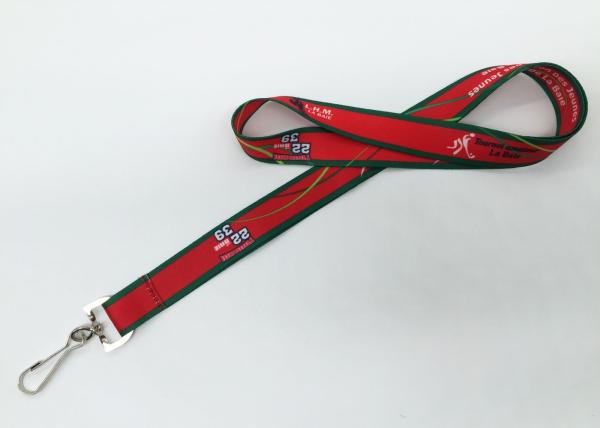 Quality Name Printing Trade Show Lanyards , Polyester Multi Colored Lanyards With Card Holder for sale