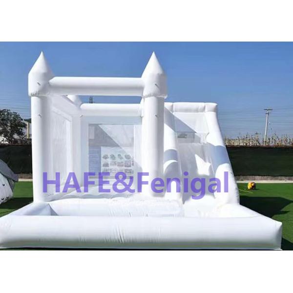 Activity Wedding Inflatable Jumping Castle Pastel Bounce House White PVC